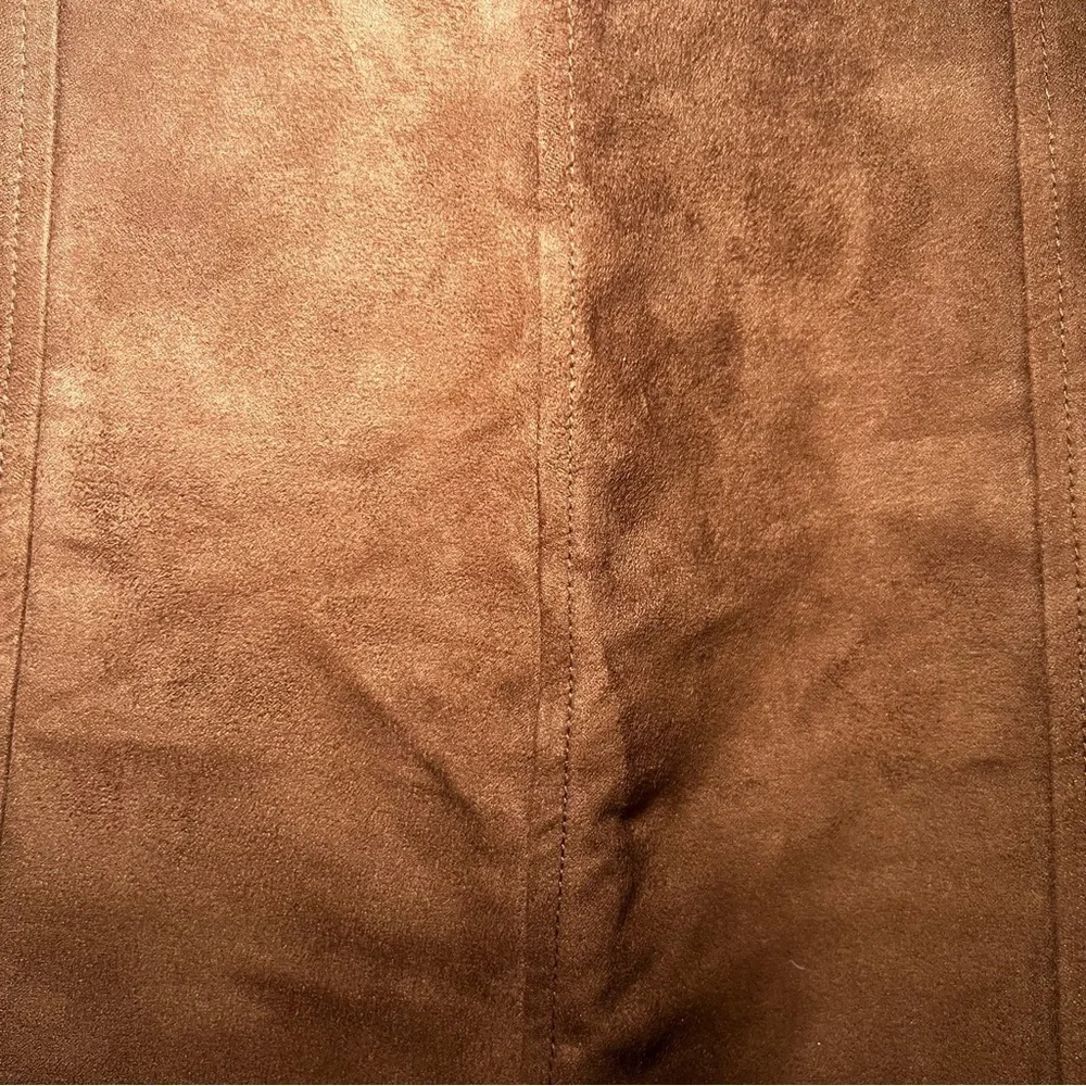 Banana Republic Suede Rich Brown Preppy Academia Mini Skirt Size 6